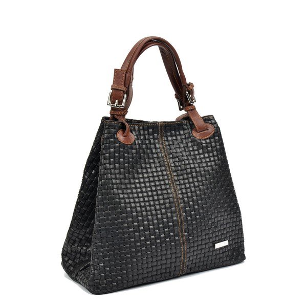 Geantă din piele Isabella Rhea Seina 858 Nero-image-2
