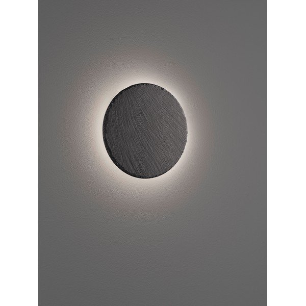 Aplică de perete neagră LED cu intensitate reglabilă ø 20 cm Raven – Trio-image-1