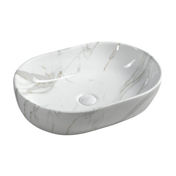 Chiuvetă albă din ceramică 59x42 cm Dalma – Sapho