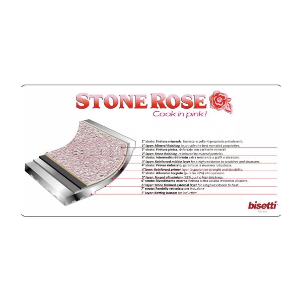 Oală cu capac Bisetti Stonerose Rose Giuseppe, ø 24 cm-image-2
