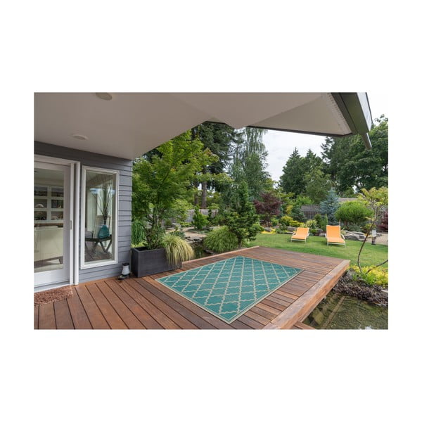 Covor rezistent Floorita Intreccio Turquoise, 160 x 230 cm, turcoaz-image-3