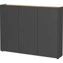 Dulap gri antracit cu aspect de lemn de stejar 138x105x25 cm Libbiano – Germania