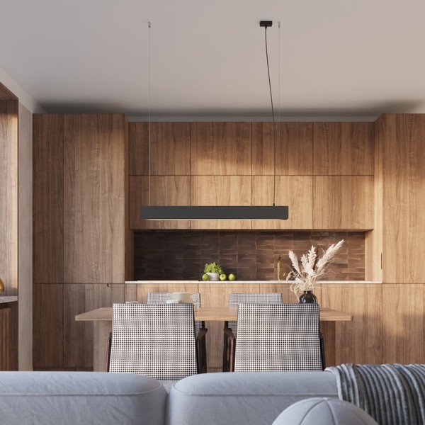 Lustră neagră LED din metal Nebula – Sollux-image-3