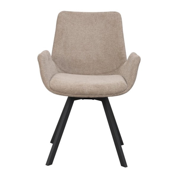 Set de scaune de sufragerie bej 2 buc. tapițat Norwell – Rowico-image-4