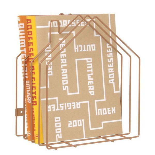 Suport pentru reviste Present Time House Copper