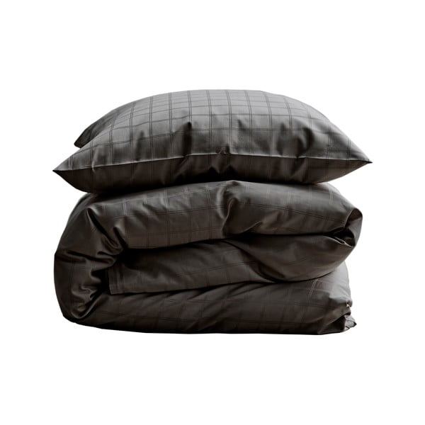 Lenjerie de pat gri din damasc pentru pat dublu/extinsă 200x220 cm Clear – Södahl
