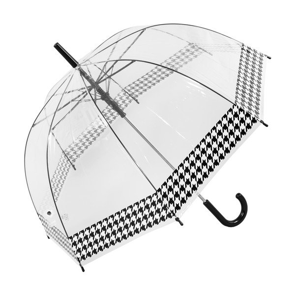 Umbrelă transparentă rezistentă la vânt cu deschidere automată Ambiance Dog Stooth, ⌀ 84 cm-image-2