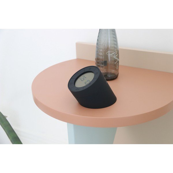 Ceas deșteptător cu LED Gingko Edge, negru-image-1