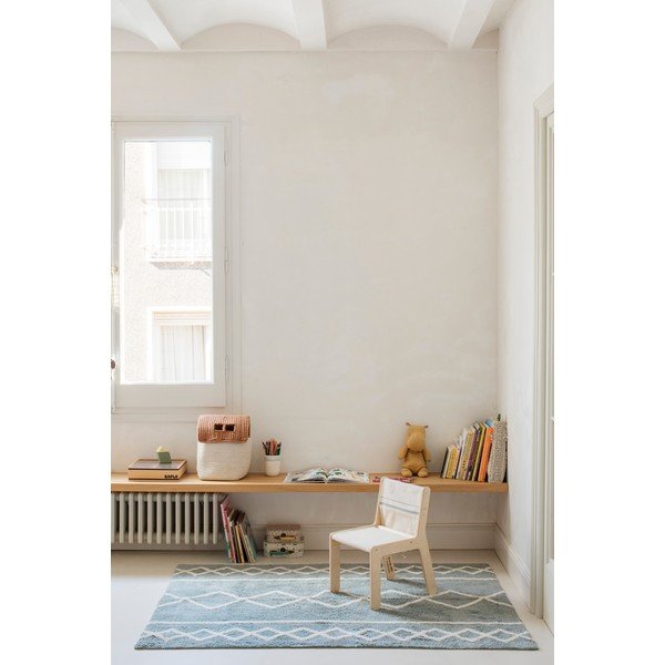 Scaun de copii bej/în culoare naturală Vintage Blue – Lorena Canals-image-4