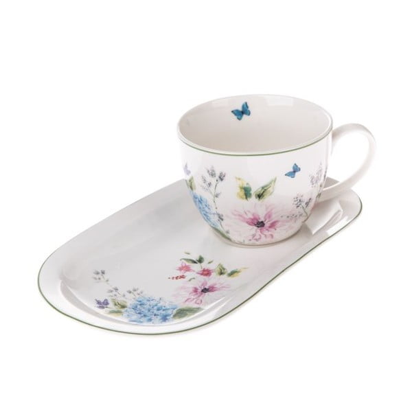 Ceașcă albă pentru espresso din porțelan 450 ml – Dakls