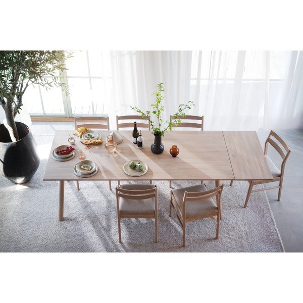 Extensie pentru masă din lemn de stejar 95x45 cm Clapperton – Rowico-image-1