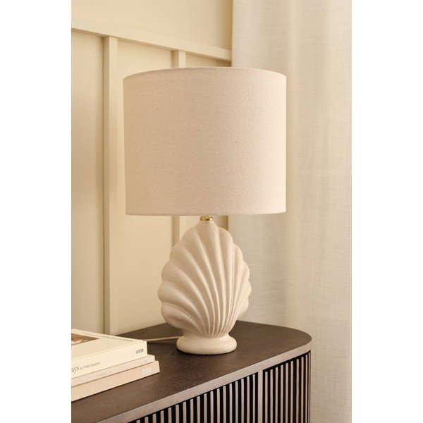 Veioză albă/bej din polirășină (înălțime 58 cm) Shelley – Ellos Home-image-2