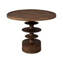 Măsuță de cafea în culoare naturală închisă rotundă din lemn de mango ø 66 cm Cath – Dutchbone