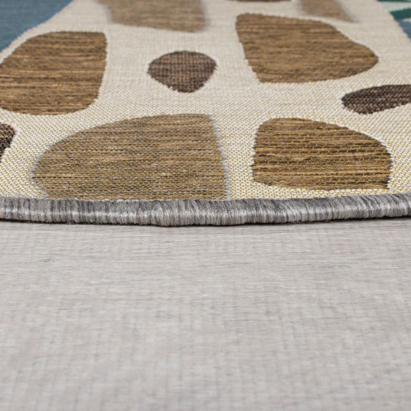 Covor de exterior verde rotund ø 160 cm Eric – Flair Rugs-image-3