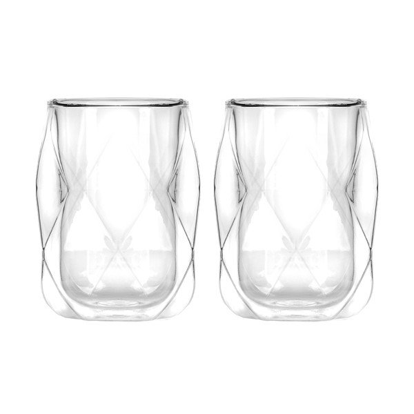 Căni 2 buc. pentru espresso/cu perete dublu 100 ml Geo – Vialli Design-image-2