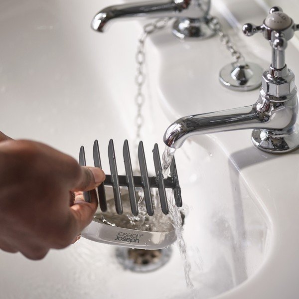 Săpunieră argintiu-lucios din oțel inoxidabil EasyStore Luxe – Joseph Joseph-image-3