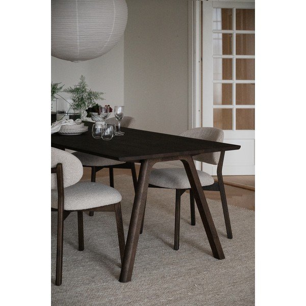 Masă de dining extensibilă din lemn de stejar 95x220 cm Clapperton – Rowico-image-1