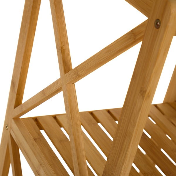 Raft de baie din bambus în culoare naturală 33x119 cm - Casa Selección-image-3