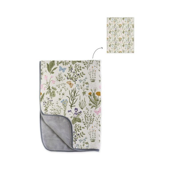 Pătură reversibilă din microfibră Surdic Botanicus, 130 x 170 cm-image-1