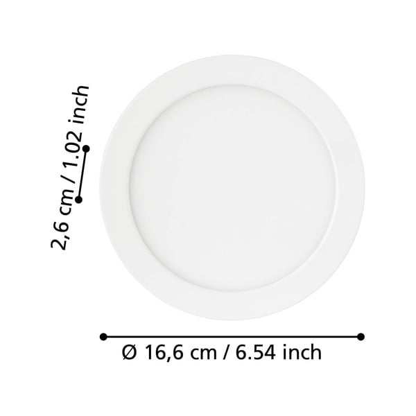 Plafonieră albă LED/încastrată FUEVA 5 – EGLO-image-2