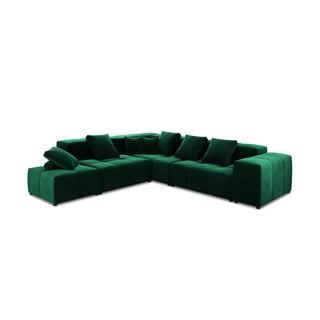 Colțar verde cu tapițerie din catifea (variabil) Rome Velvet - Cosmopolitan Design