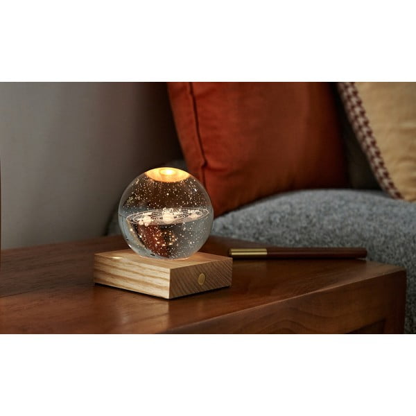 Decorațiune luminoasă maro închis cu USB Amber – Gingko-image-3