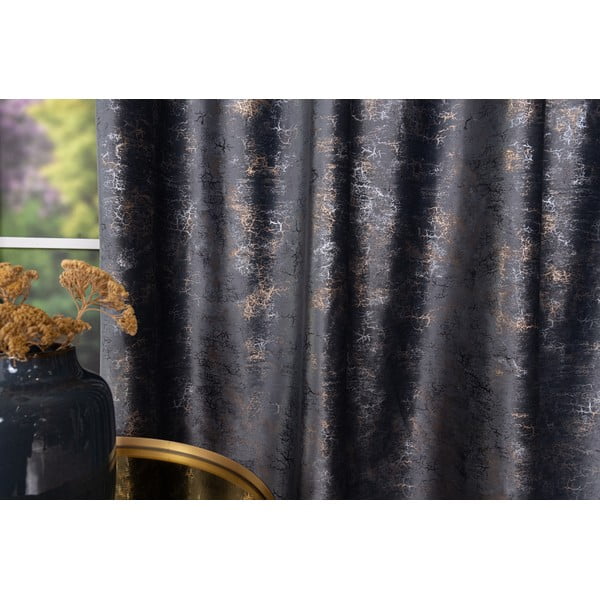 Draperie gri antracit 140x260 cm Lhasa – Mendola Fabrics-image-3