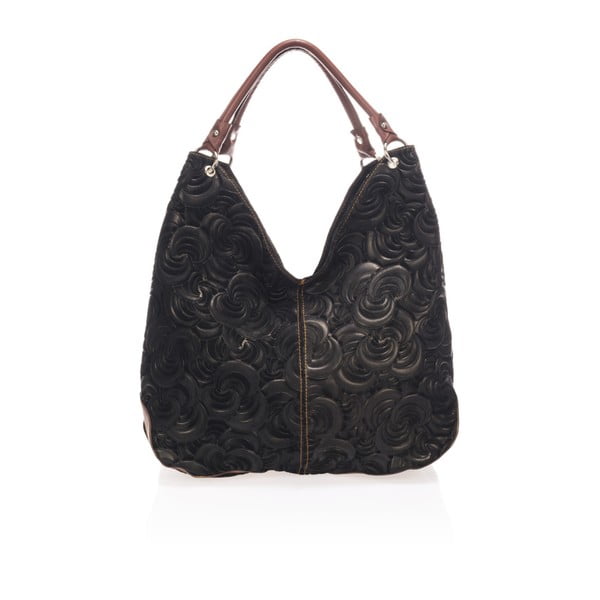 Geantă din piele Giorgio Costa Terst, negru-image-1