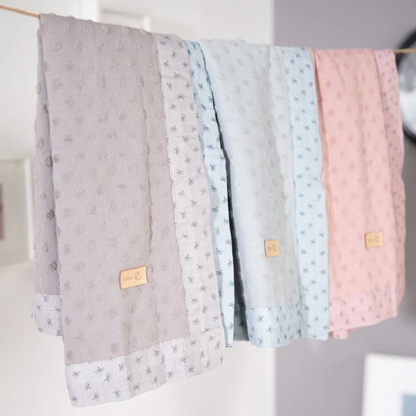 Pătură pentru copii roz 80x80 cm Lil Planet – Roba-image-3