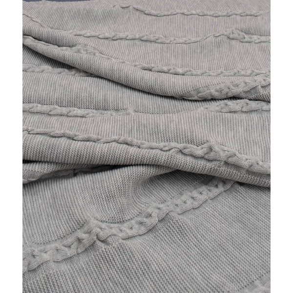 Cuvertură gri 150x200 cm Trenza – Oyo Concept-image-1