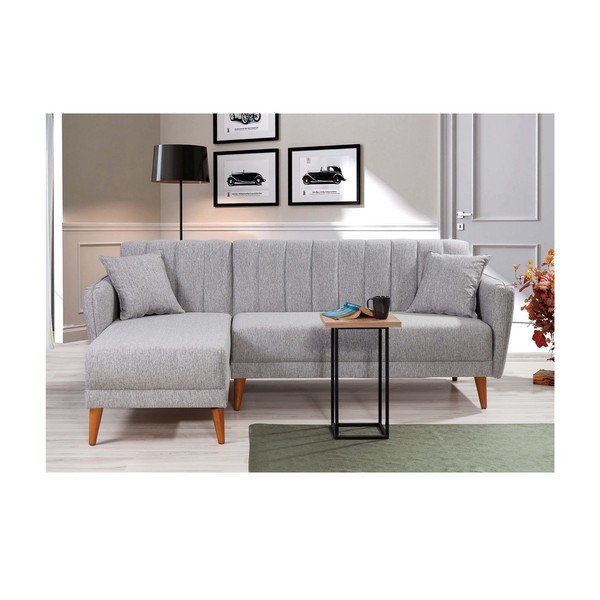 Colțar gri deschis extensibil (colț pe  partea stângă ) Aqua – Balcab Home-image-3