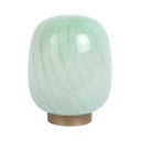 Veioză verde-deschis cu abajur din sticlă (înălțime 20 cm) Summer Globe – Leitmotiv