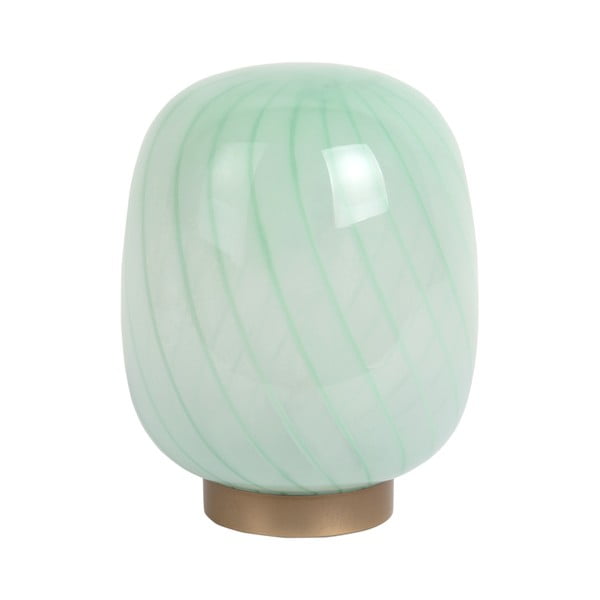 Veioză verde-deschis cu abajur din sticlă (înălțime 20 cm) Summer Globe – Leitmotiv
