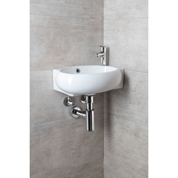 Chiuvetă mică pentru WC albă din ceramică 43x28,5 cm Ribera – Sapho-image-4