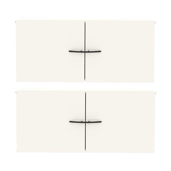 Sistem de rafturi modulare alb 2 buc 80x36 cm Dakota - Tenzo-image-1