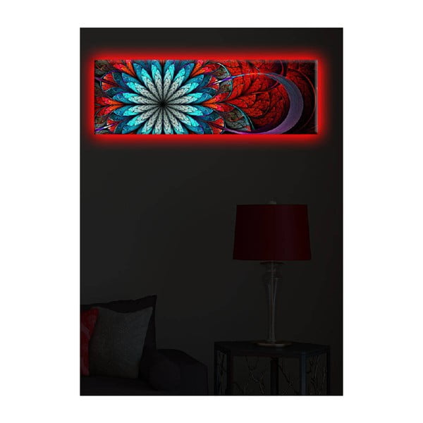Tablou cu LED-uri Ollie, 90 x 30 cm-image-2