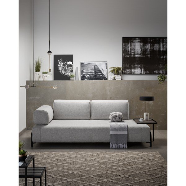 Pernă decorativă La Forma Rienzi, gri-image-3