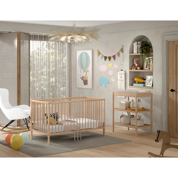 Set de mobilă pentru copii 2 buc. din lemn de fag Dino – Vipack-image-1