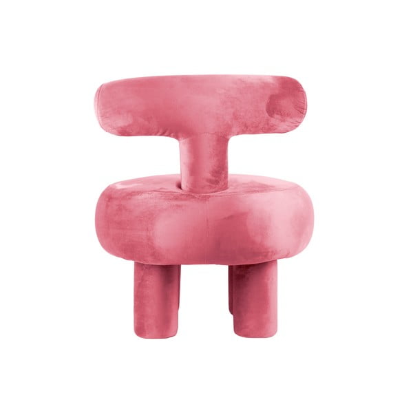 Fotoliu roz cu tapițerie din catifea Abrazo – Leitmotiv-image-4