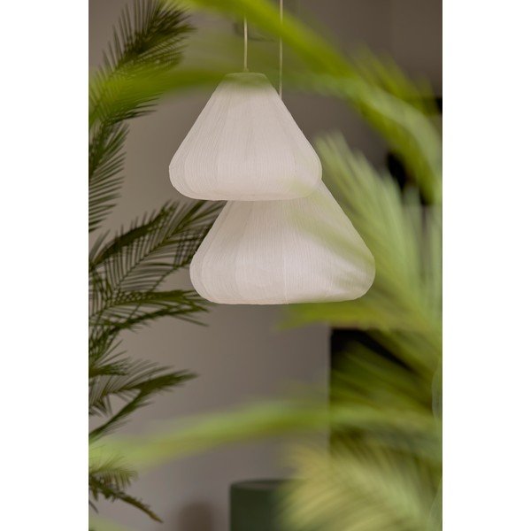 Lustră crem cu abajur din hârtie ø 10 cm Sarella – Light & Living-image-1