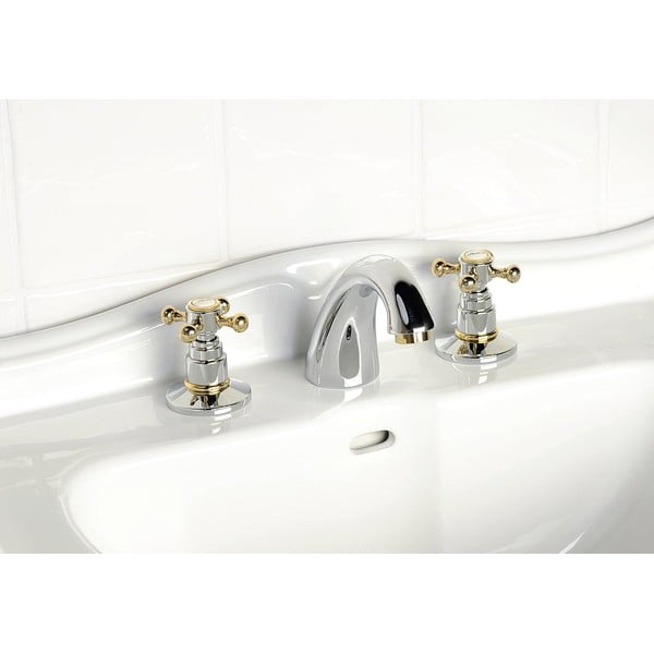 Baterie argintiu-lucioasă/aurie pentru chiuvetă Antea – Sapho-image-1