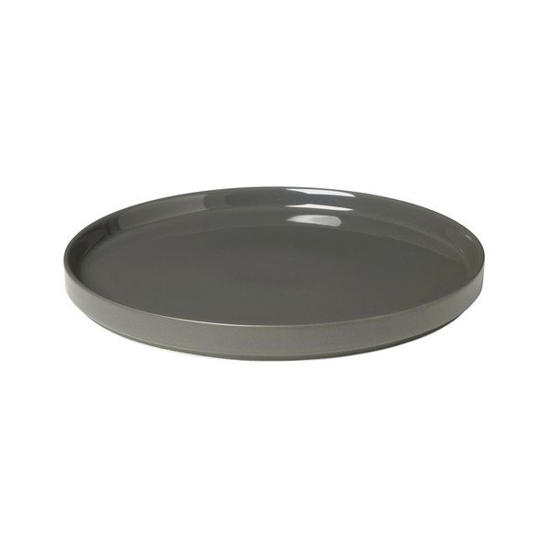 Platou din ceramică Blomus Pilar, gri închis