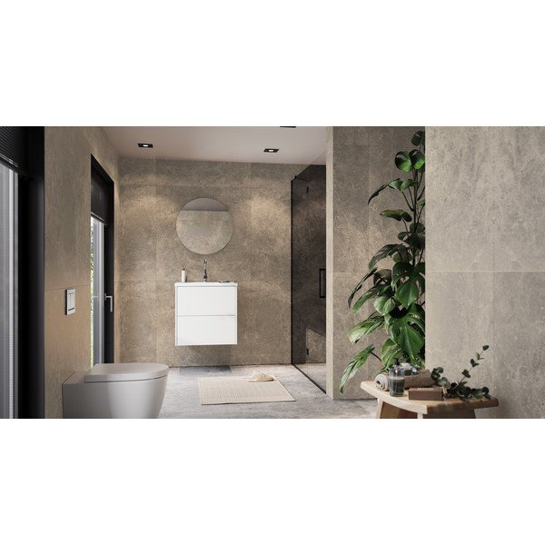 Dulap sub chiuvetă alb suspendat cu aspect mat 61x61 cm Bodera – Germania-image-1