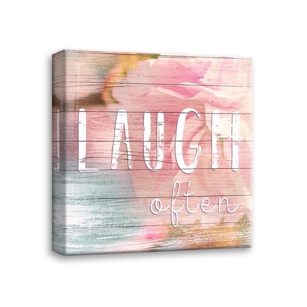 Tablou Styler Canvas Dreams Laugh, 32 x 32 cm-image-2