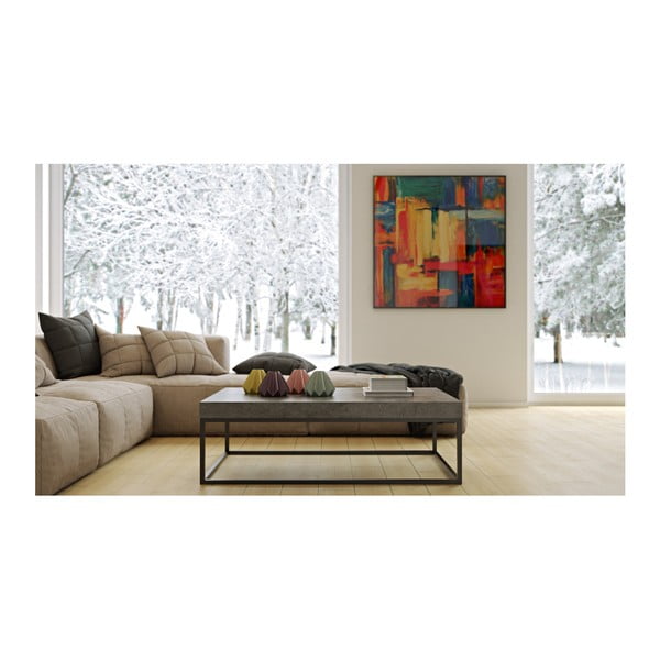 Masuță de cafea cu aspect de beton TemaHome Petra Low-image-2