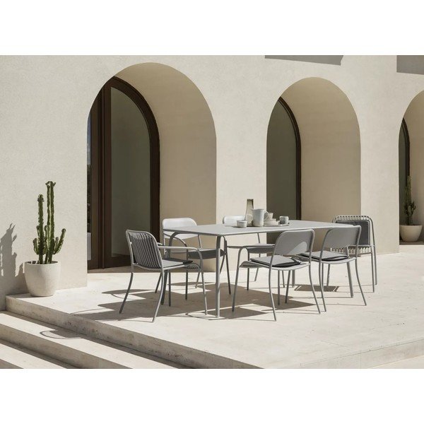 Scaun de grădină gri deschis din metal Yua Wire – Blomus-image-4