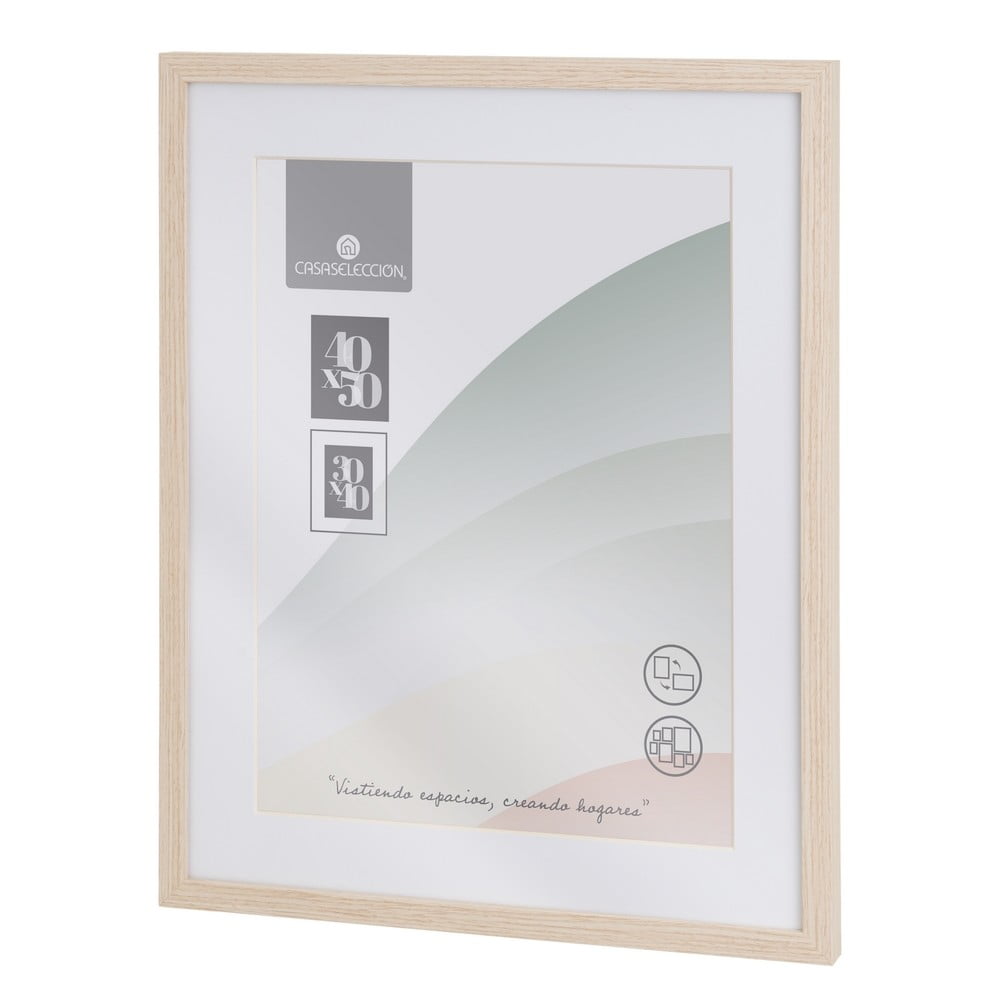 Ramă foto în culoare naturală de agățat 42x52 cm Sencillo – Casa Selección