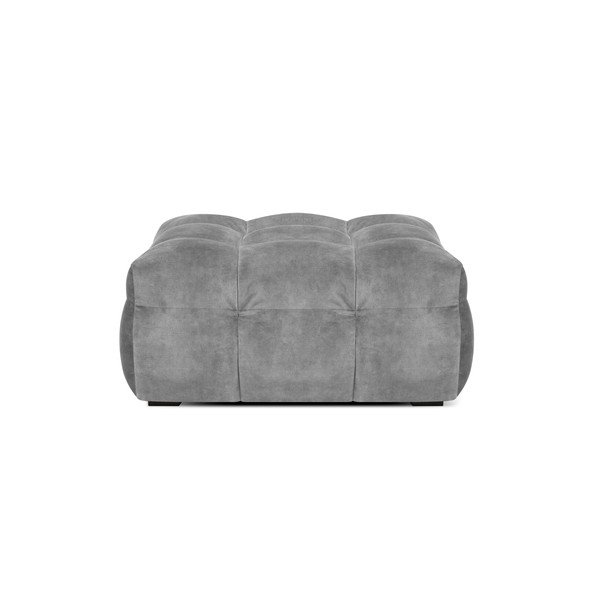 Puf cu tapițerie din catifea Windsor & Co Sofas Vesta, gri-image-3