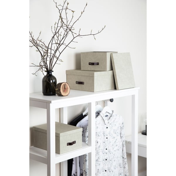 Set 3 cutii de depozitare Bigso Box of Sweden Inge, bej-image-2