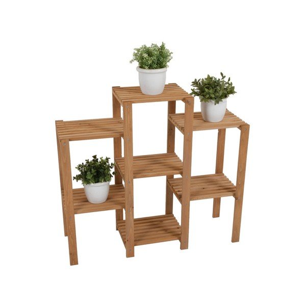 Suport grădină din lemn pentru flori ADDU Garden Wooden Shelf-image-1